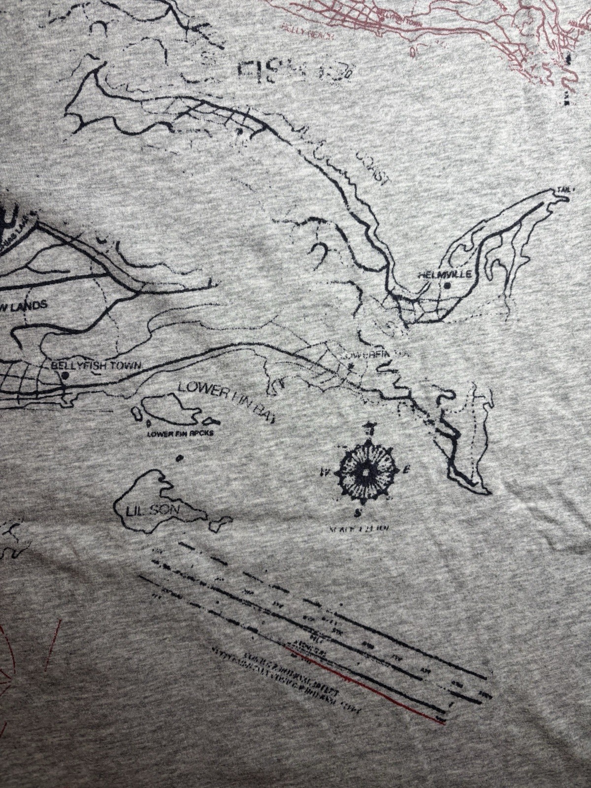 Vintage Diesel Industry T Shirt Men L Nautical Map Graphic Wave Breaker Y2K Slim gallery