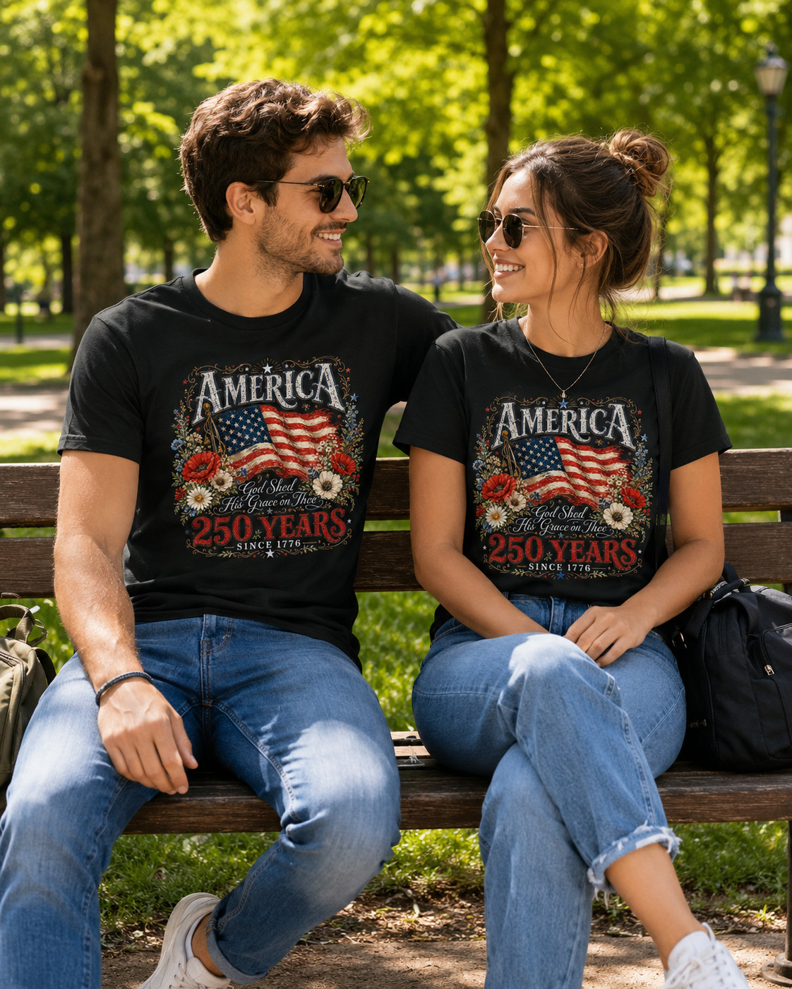 250th Anniversary Shirt God Shed His Grace on Thee Tee gallery