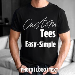 Custom Personalized T Shirt Print Your Logo Photo Text Custom Made Shirt Tee