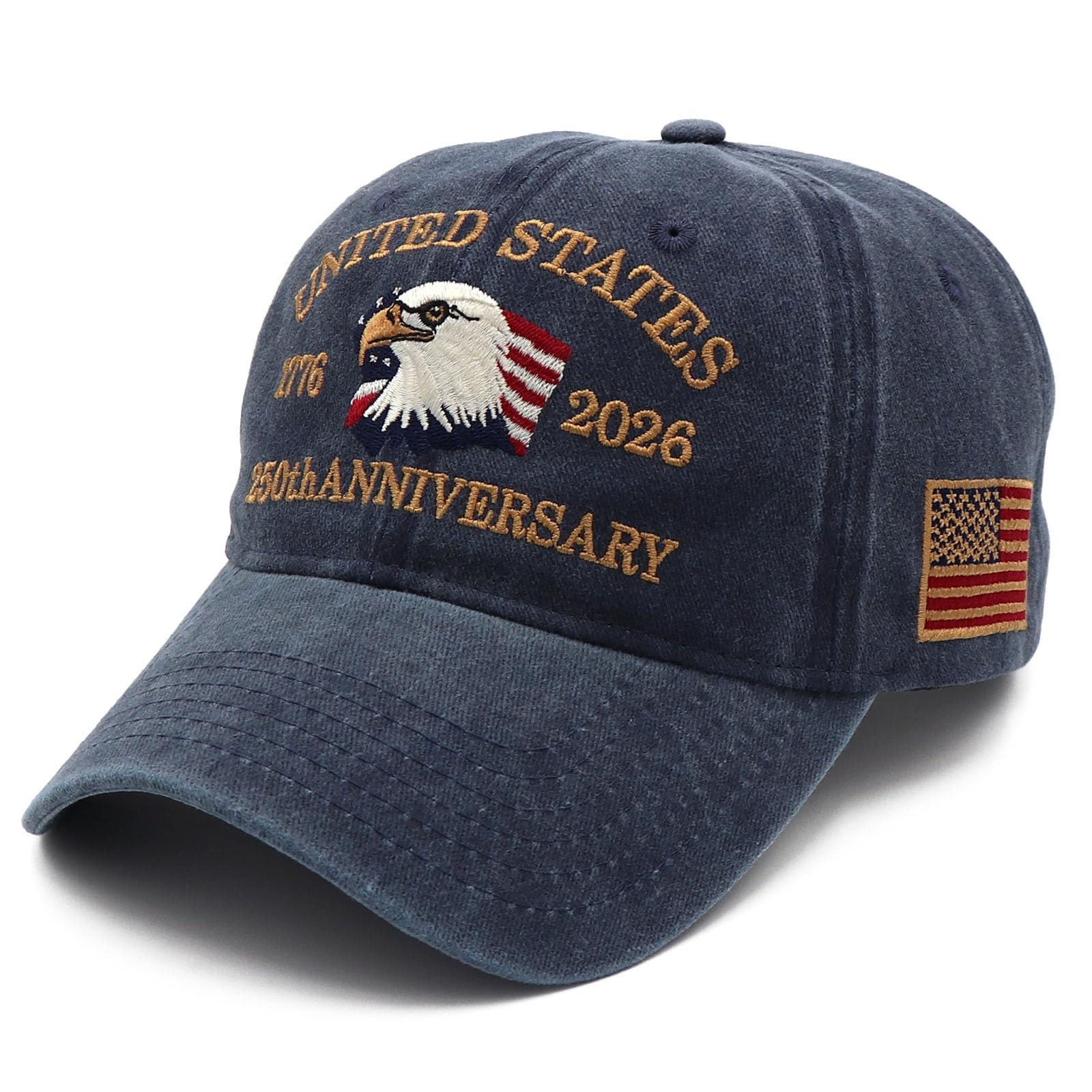 250 Anniversary USA Hat 1776-2026, Patriotic Baseball Cap with Eagle Embroide... gallery