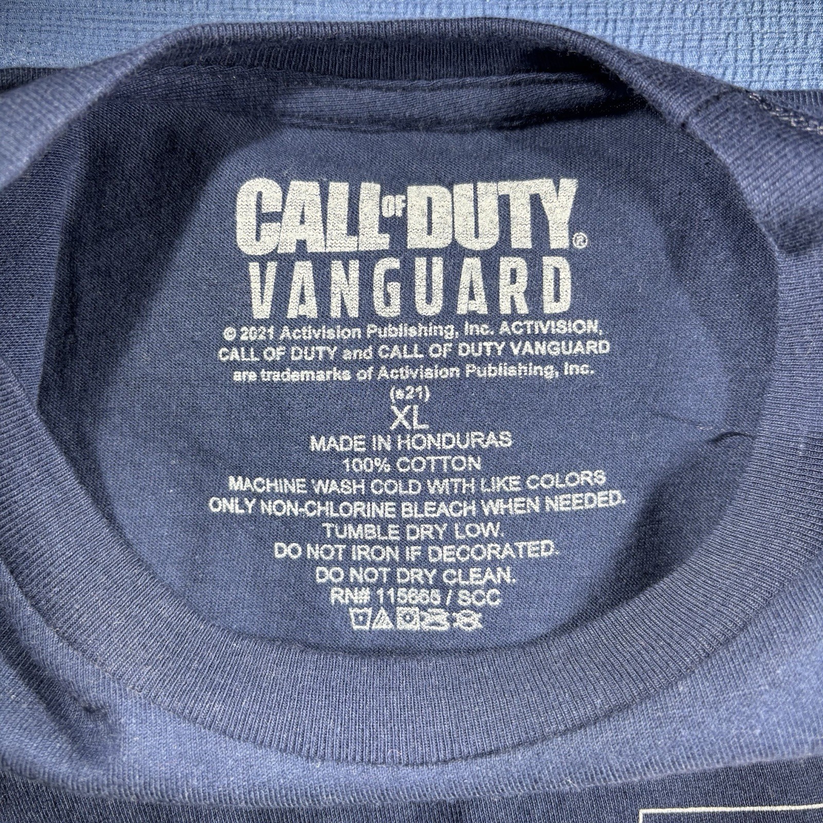 2021 Call Of Duty Vanguard Blue Size XL Short Sleeve Graphic T-Shirt Video Game gallery