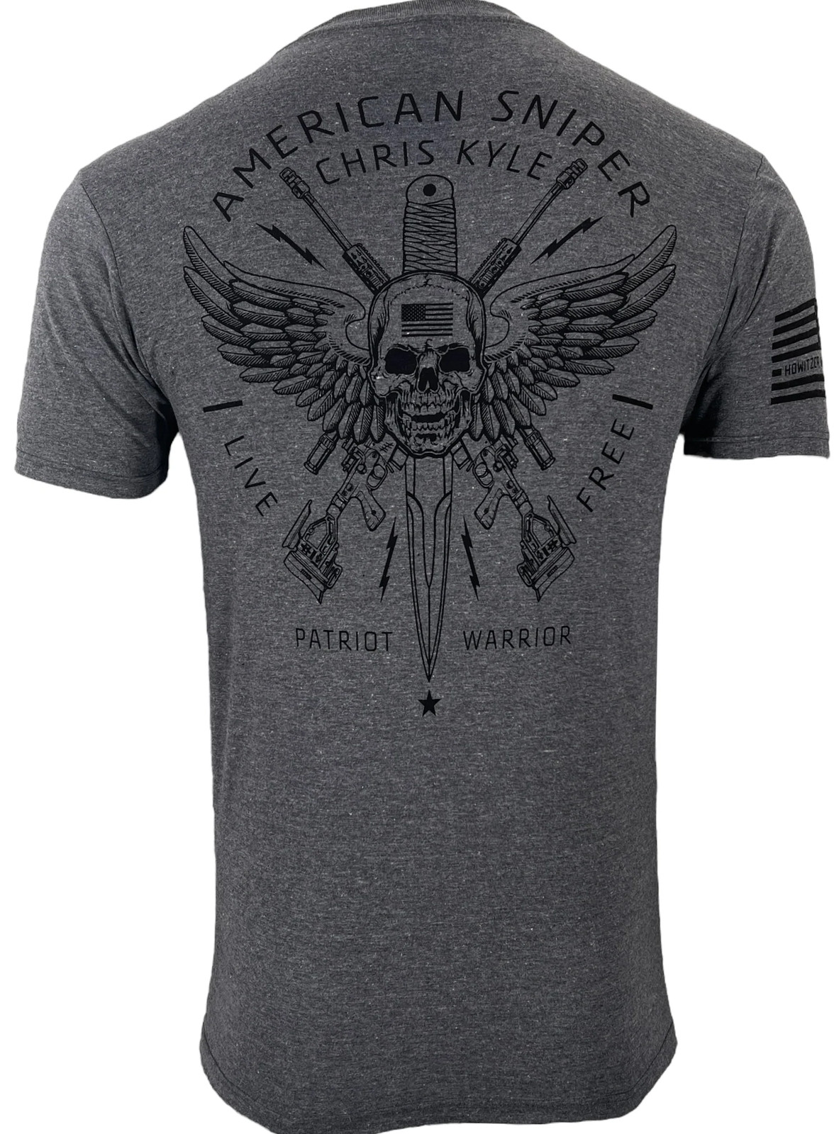 Howitzer Style Men's T-Shirt CHRIS KYLE CIRCLE SHIELD Military Grunt MFG gallery