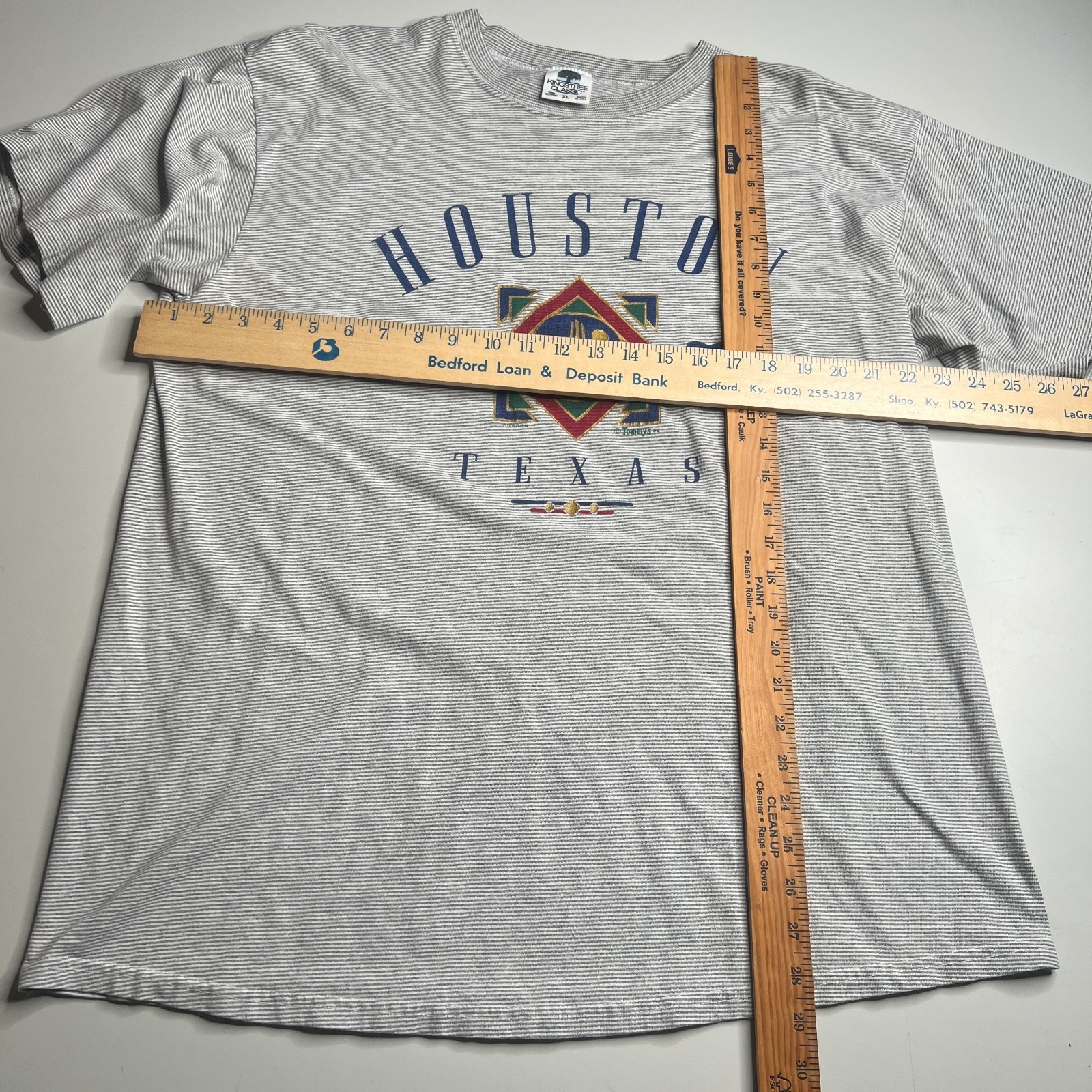 Vintage 90s Houston Texas Graphic T-Shirt XL Made USA Tommys 1992 Cotton gallery