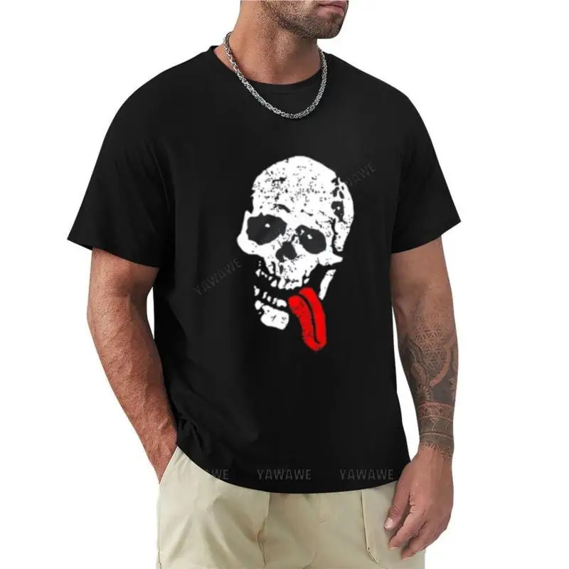 Halloween skull t-shirt summer t-shirt custom t-shirt men summer black
