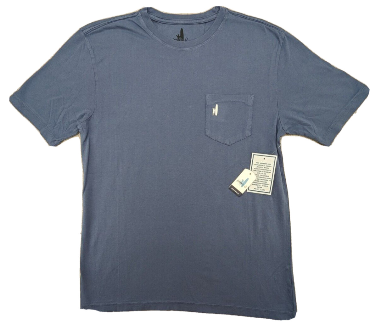 Johnnie-O T-Shirt Mens Small Blue SS Surfing 🏄 Patriotic Flag Crew Neck gallery