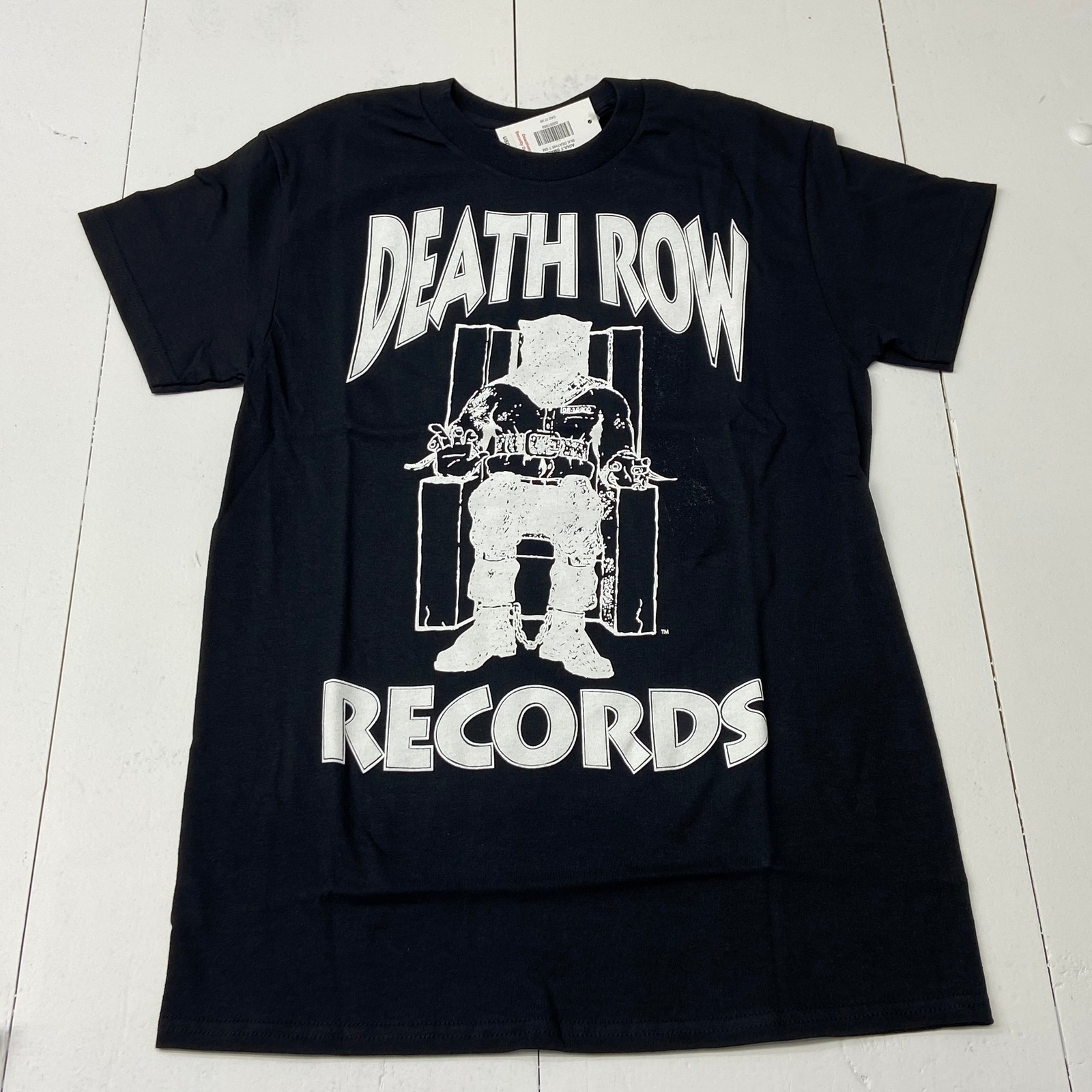 Death Row Records Black Graphic Short Sleeve T-Shirt Adult Size S NEW