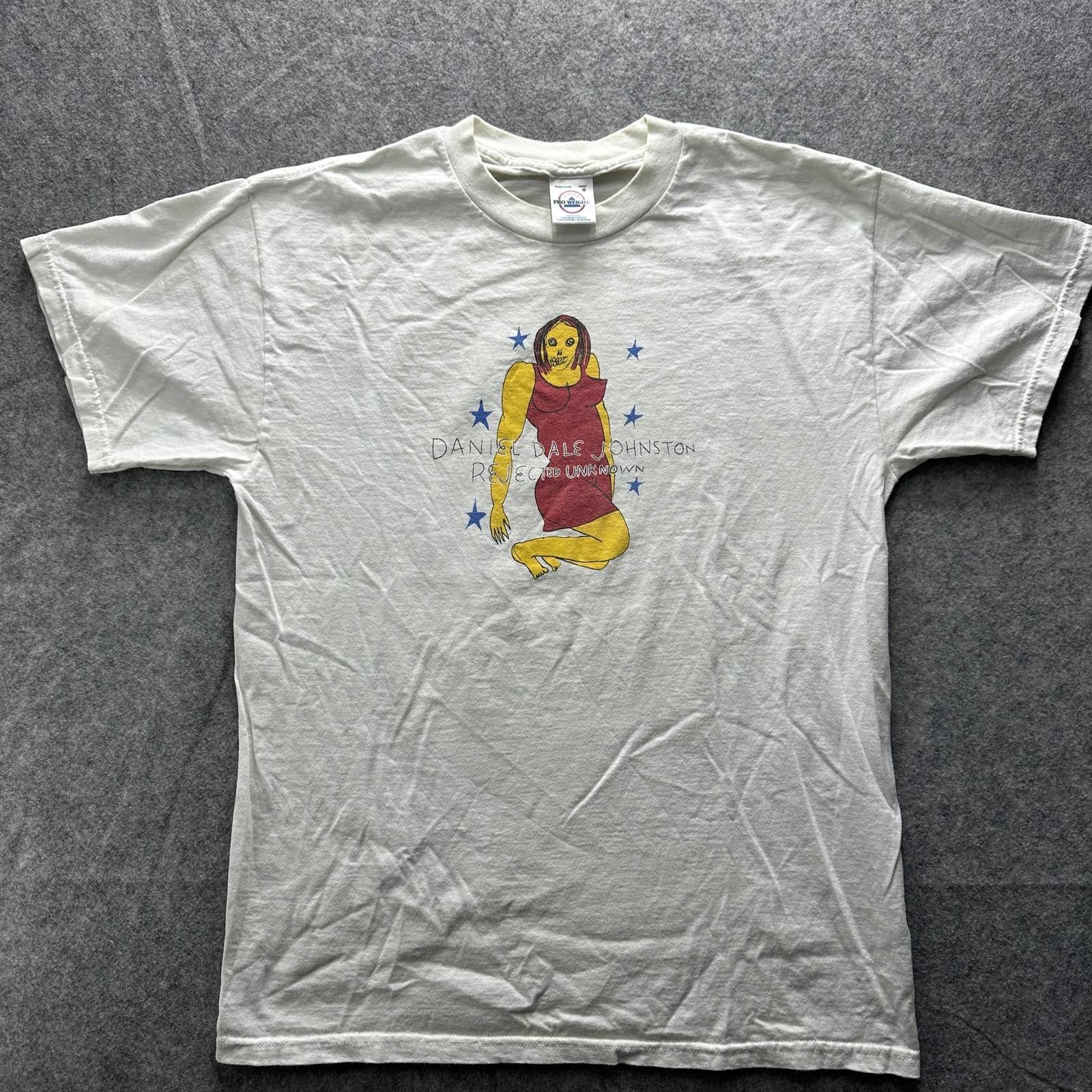 Vintage Daniel Johnston Rejected Unknown Delta Shirt Mens Medium Graphic Tee 90s gallery