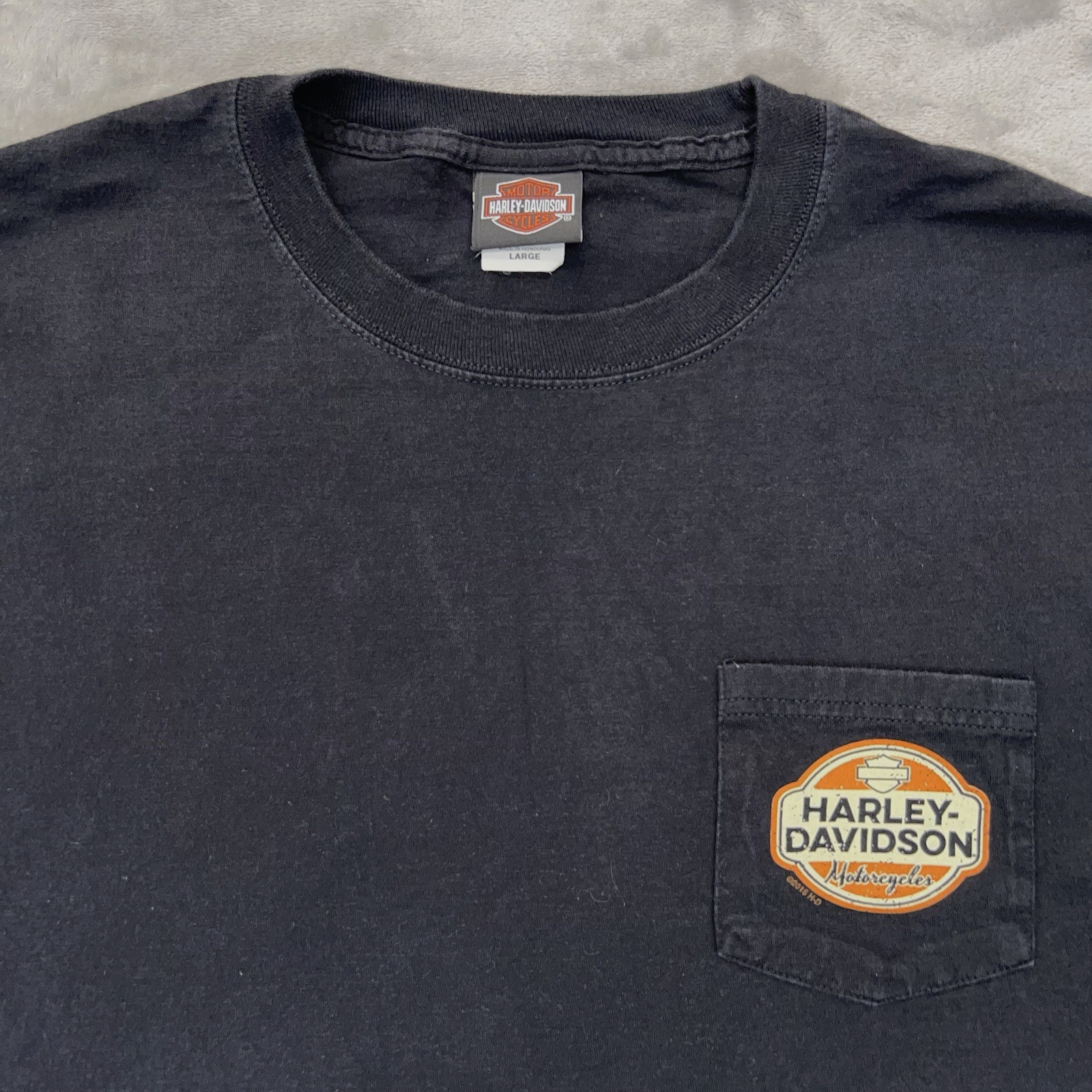 HARLEY DAVIDSON Men’s Short Sleeve T-Shirt Sz Large Black Grand Canyon Sedona AZ gallery
