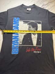 Vintage Bryan Adams Into The Fire World Tour 87 T Shirt Size Large TeeJays