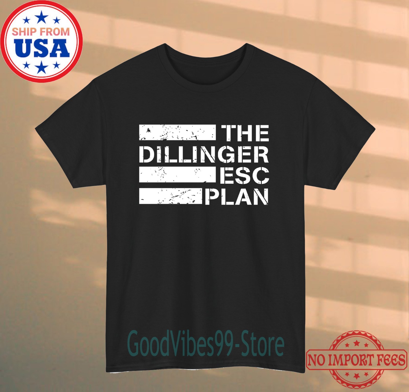 The Dillinger Escape Plan Men’s Black Size S-5XL
