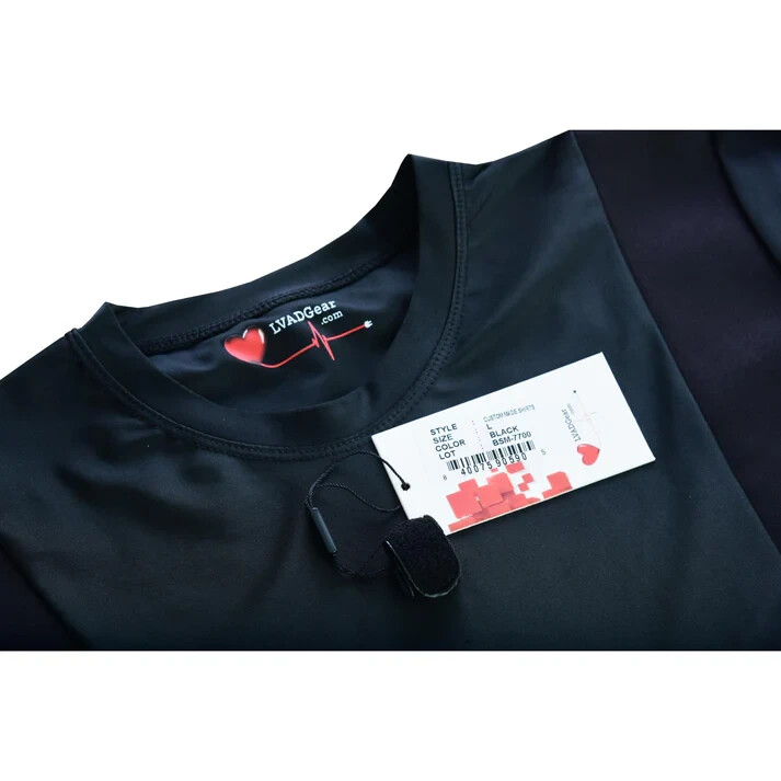 LVAD Heartmate 3 Men Shirt Crew Neck LVAD Clothing T-Shirt Medical Wear Black gallery