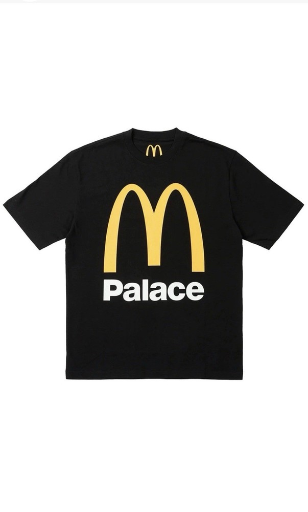 McDonald’s x Palace Collab Medium T-Shirt, Black w/ Yellow “M” New