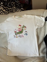 SANRIO HELLO KITTY VINTAGE WHITE TEE TOKOYO JAPAN 2004 NEW PAT.3038514&P