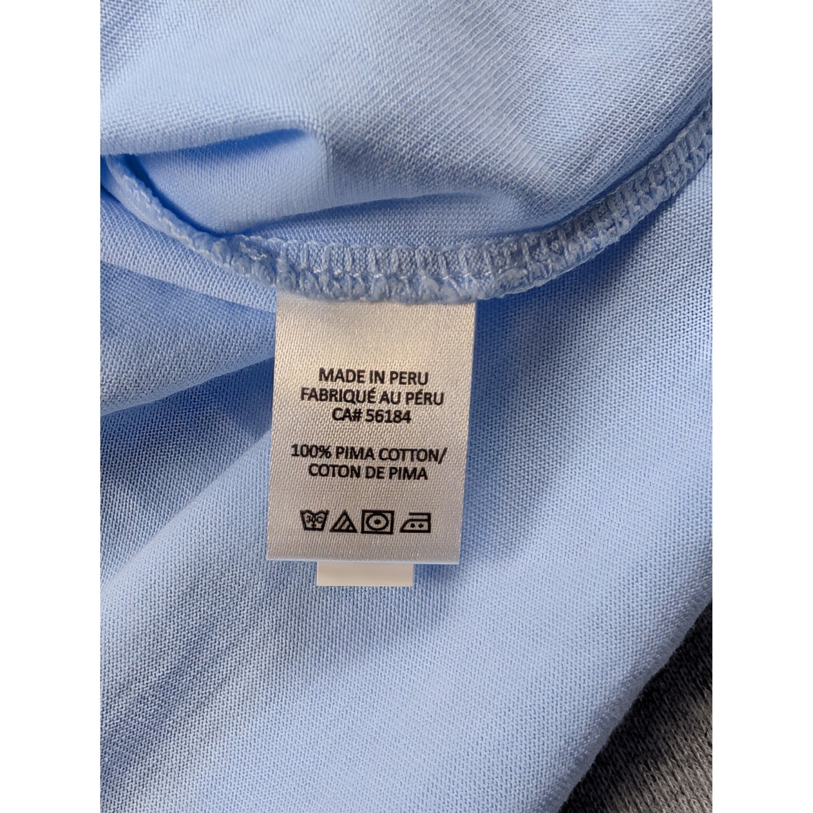 B. Draddy Dewey Pocket Tee Mens Small Blue Pima Cotton Winged H BDL08 NEW gallery