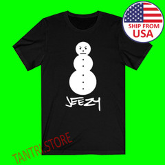 Young Jeezy Snowman Men’s Black T-Shirt Size S to 3XL
