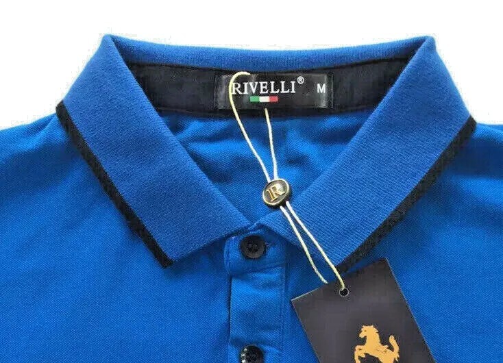 Men’s Premium Polo Shirt,Italian Style,Modern,Slim Fit,Spandex.M to XL.…E1.B gallery