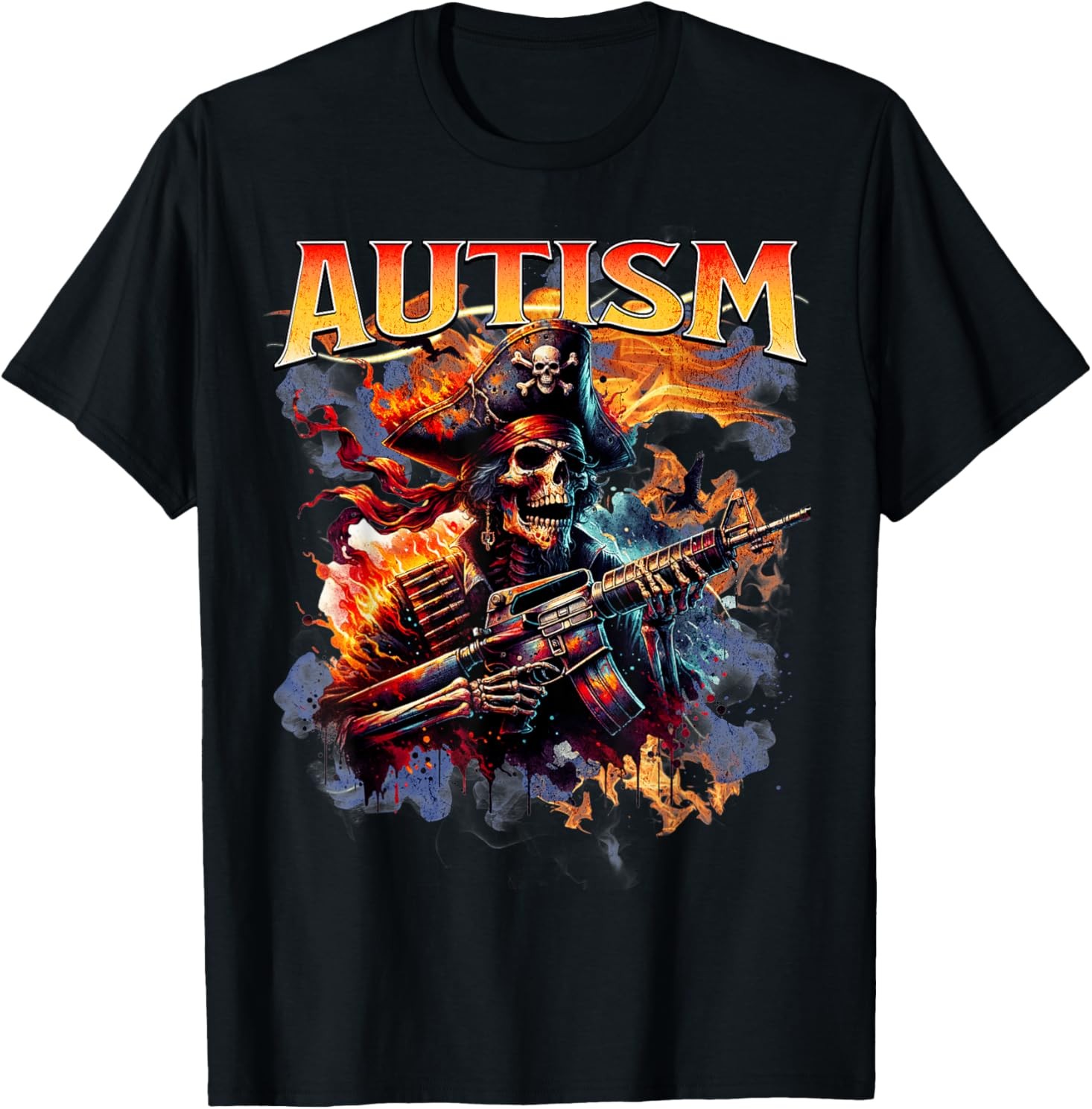 Autism Skeleton Meme Tism Autistic Skeleton Autism Humor T-Shirt gallery