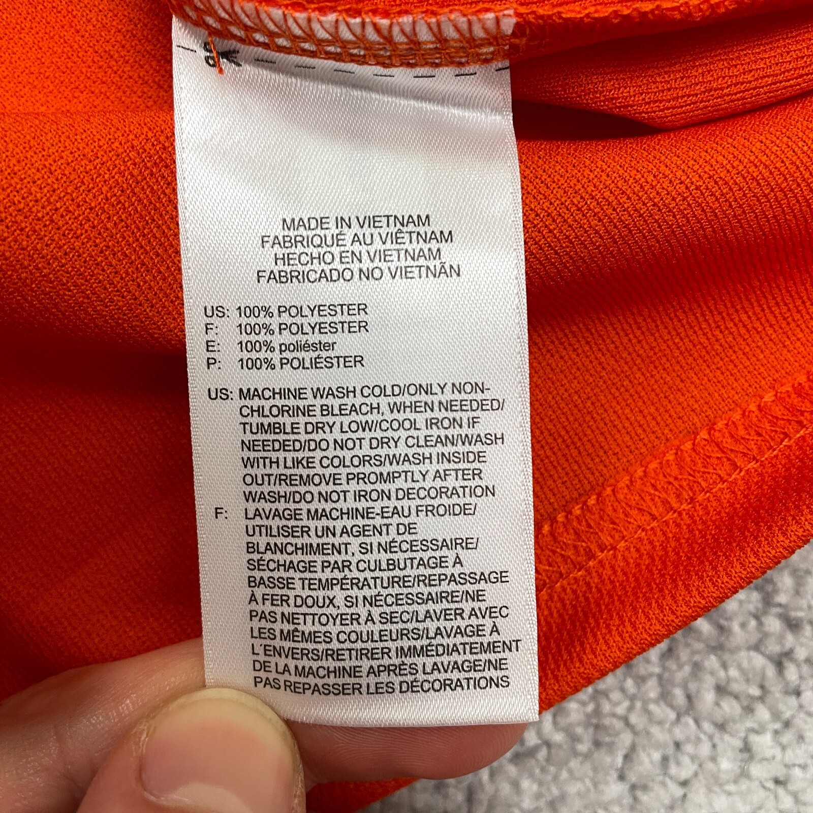 CCM Hockey #27 Jersey Shirt Mens Small Orange Long Sleeve V-Neck Sports Athletic gallery