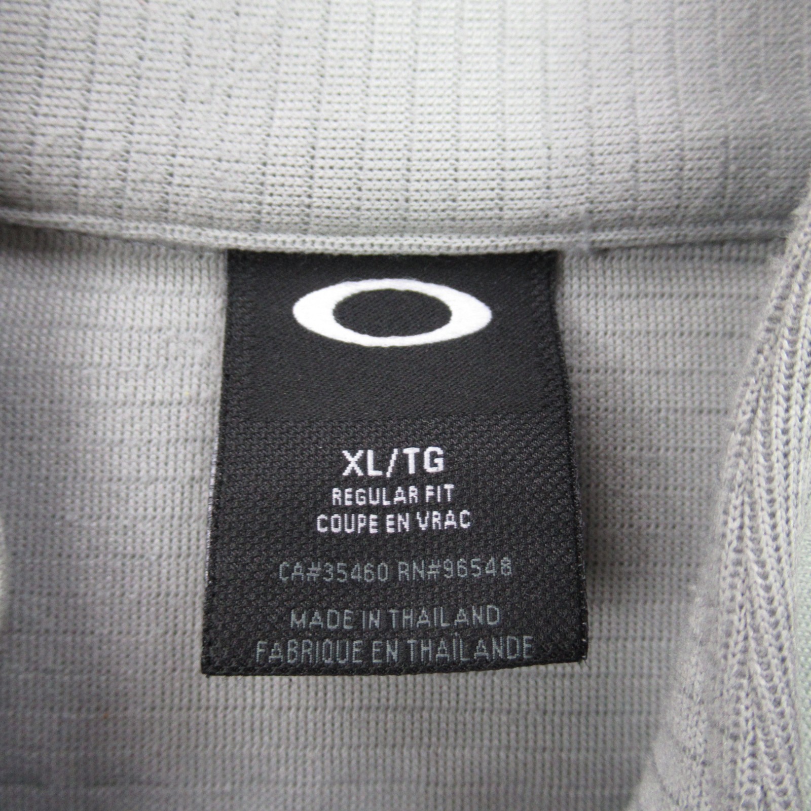 Oakley Shirt Mens XL Sleeveless Lightweight Casual 1/4 Zip Gray Pockets gallery