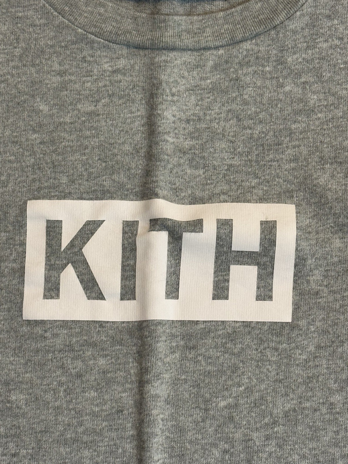 Kith classic box logo Shirt Size XL Used grey heather gallery