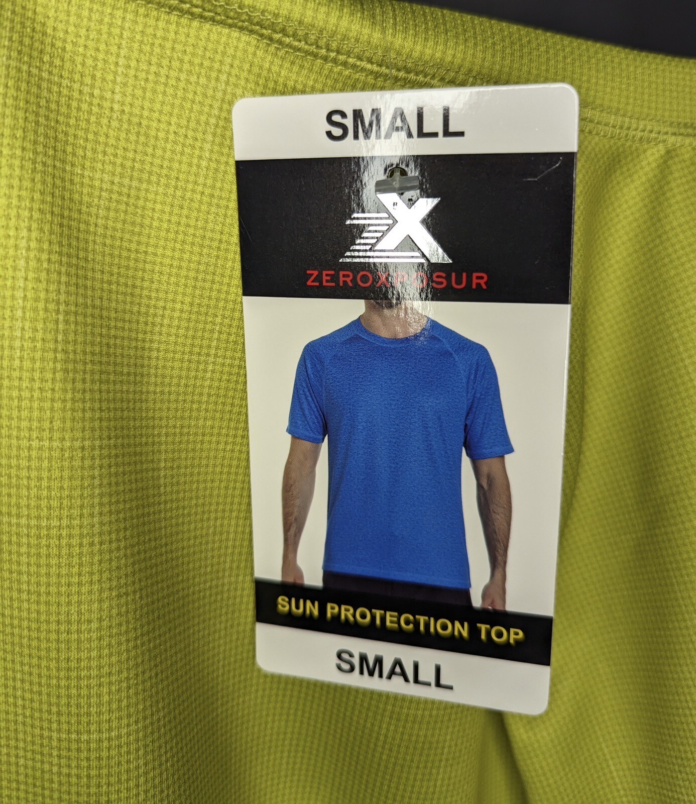 Zeroxposur Green/Yellow Short Sleeve 50+ UPF NWT gallery
