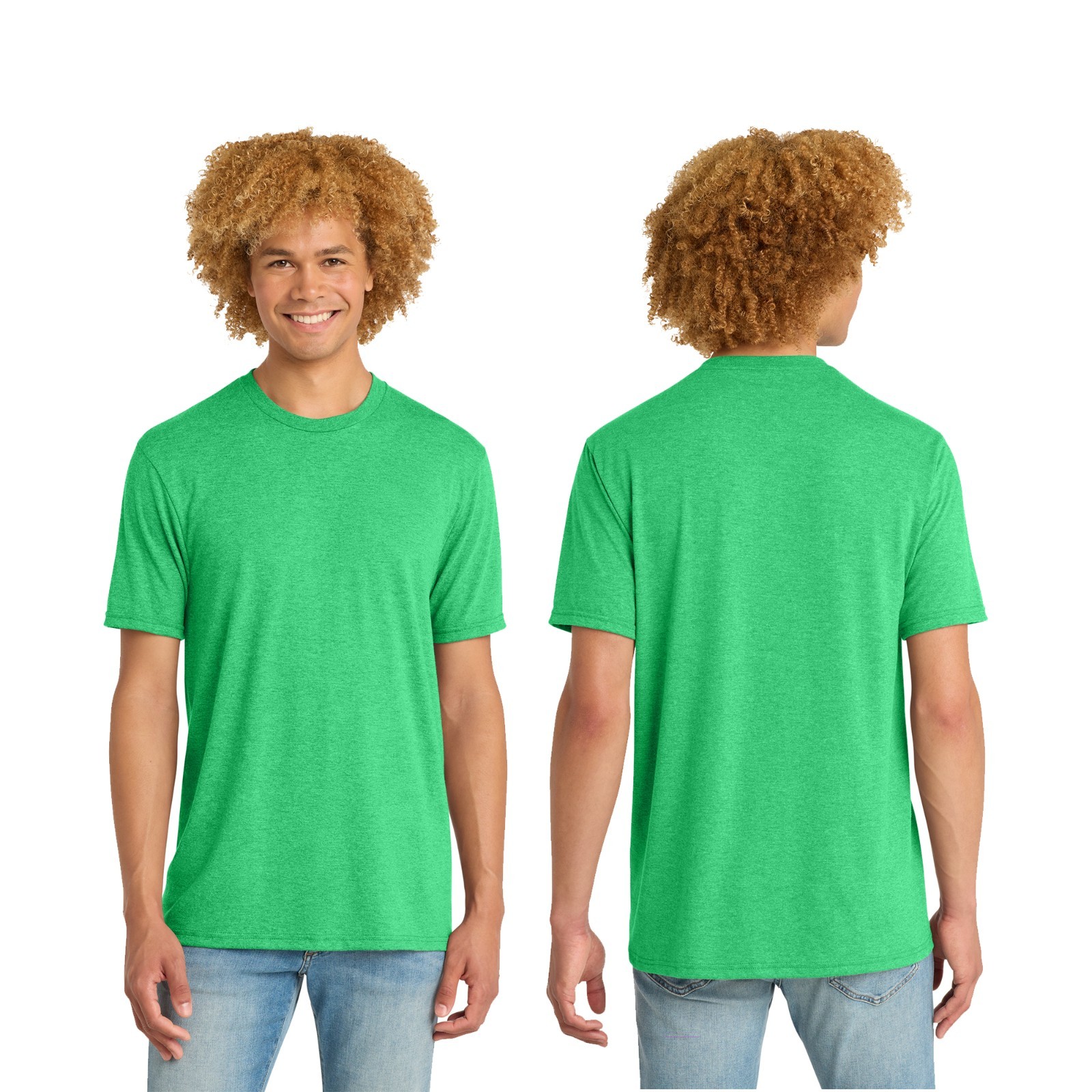 Mens District Perfect Tri DTG Short Sleeve Tee Plain Blank Casual DM130DTG S-3XL gallery