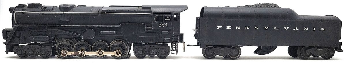 Lionel 671 Vintage O 6-8-6 Die-Cast Steam Turbine Locomotive with 2671W Tender