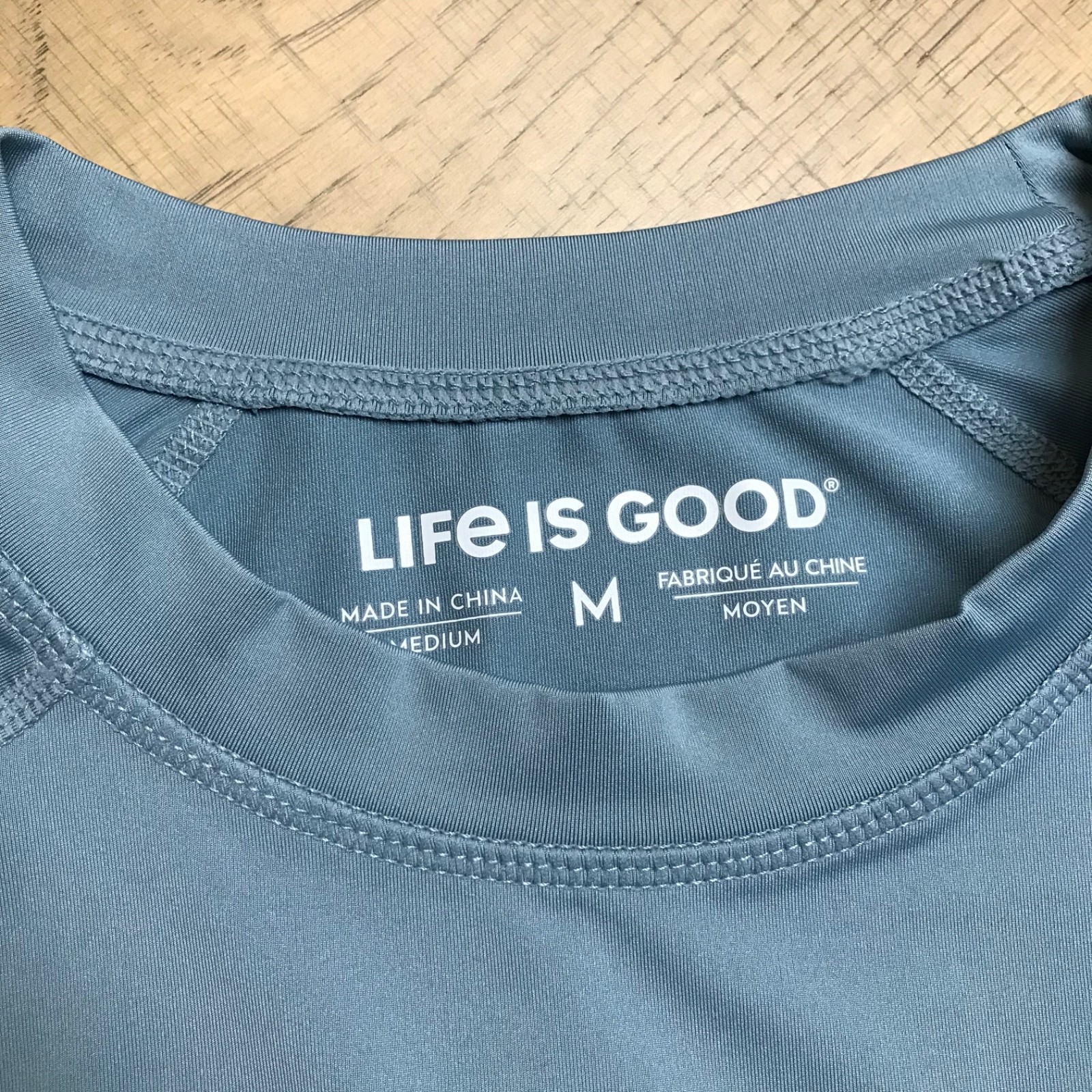 Life is Good Yacht Shirt Mens Size M Blue Long Sleeve Tee Boat Performance UPF50 gallery