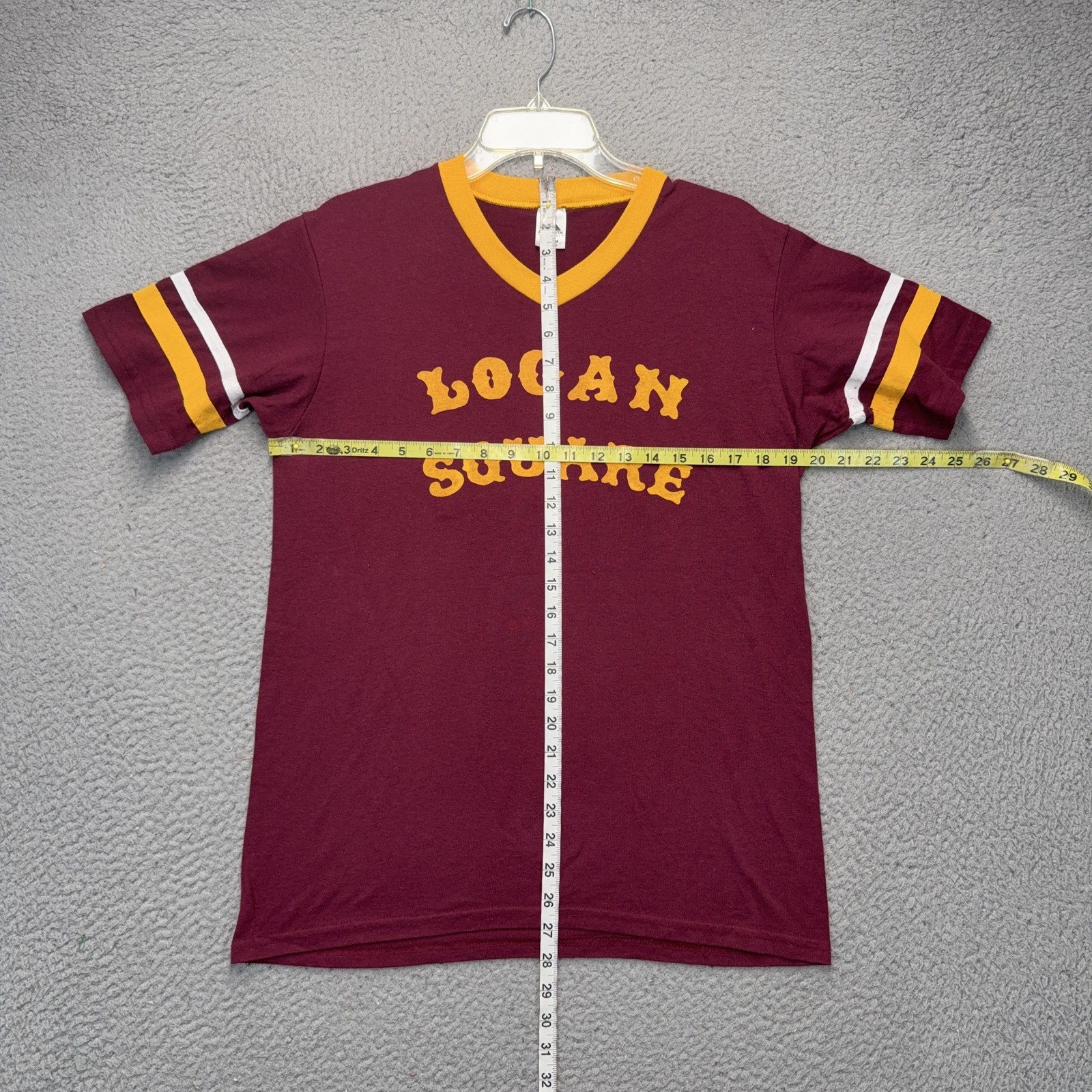 Logan Square Chicago Shirt Mens Medium Red Augusta Sportswear 13 Ringer Jersey gallery
