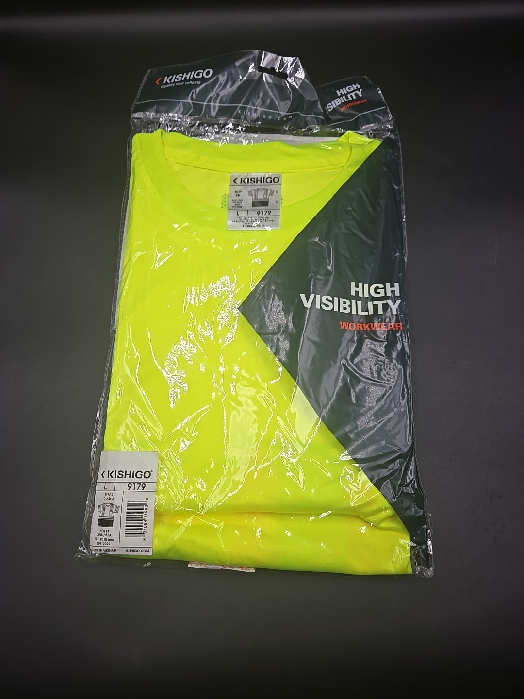 Kishigo 9179 Brilliant Series Type R Class 3 Black Bottom Safety ShirtNew HiVis gallery