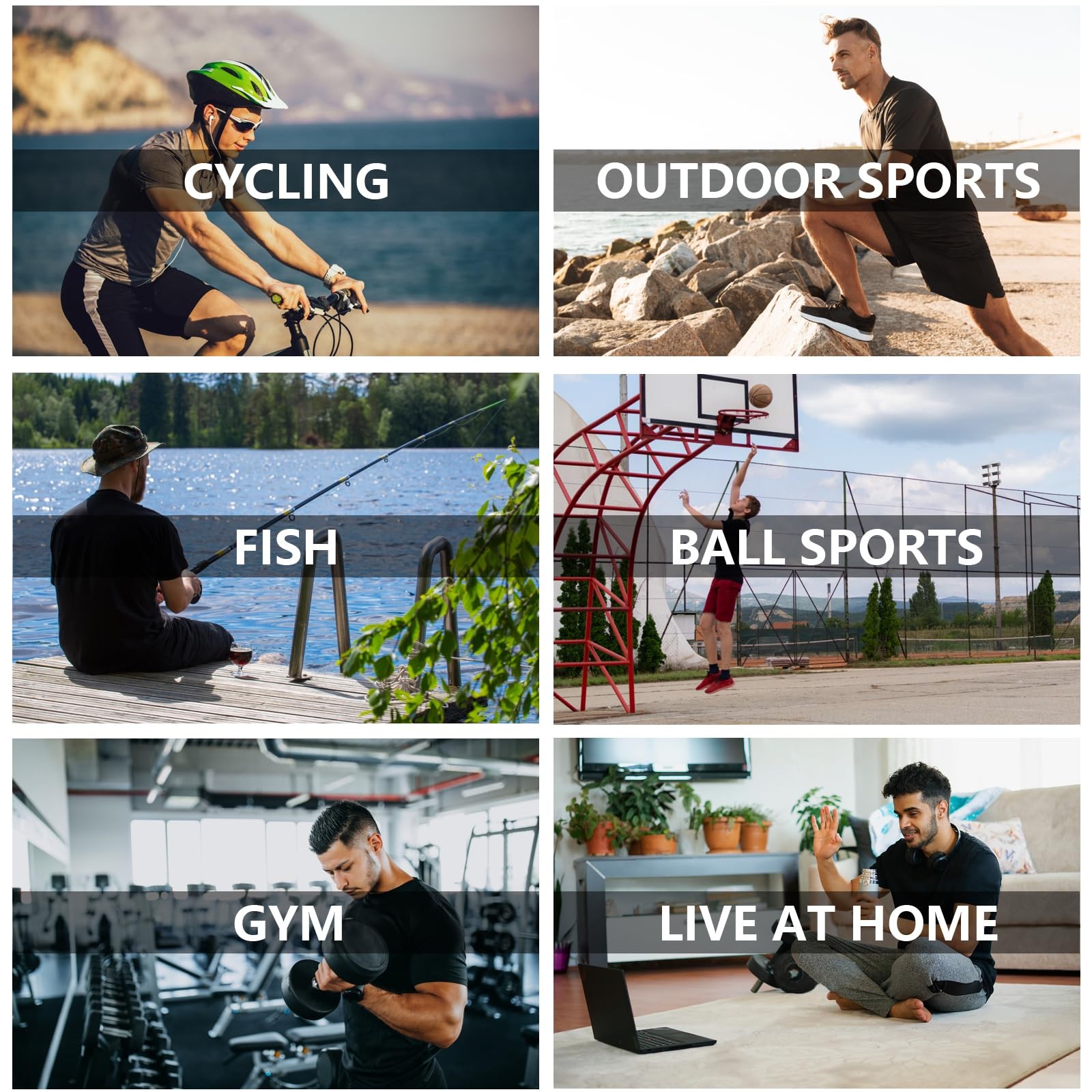 5 Pack Workout Shirts for Men Athletic Running Gym Quick Dry Short Sleeve Per... gallery