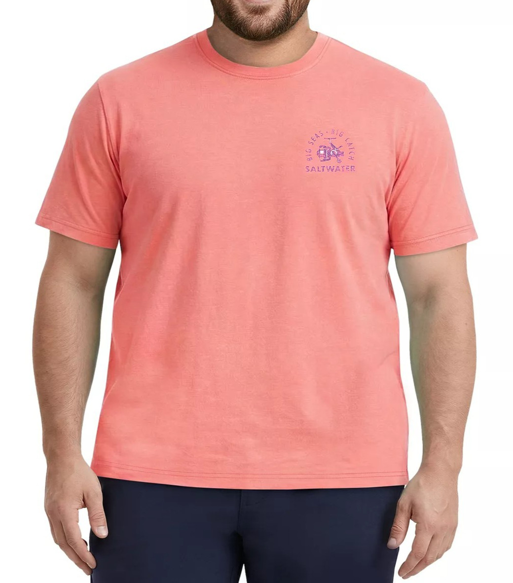 New Men's 3XLT Big & Tall IZOD Saltwater Relaxed Classics Big Seas Big Catch Tee gallery