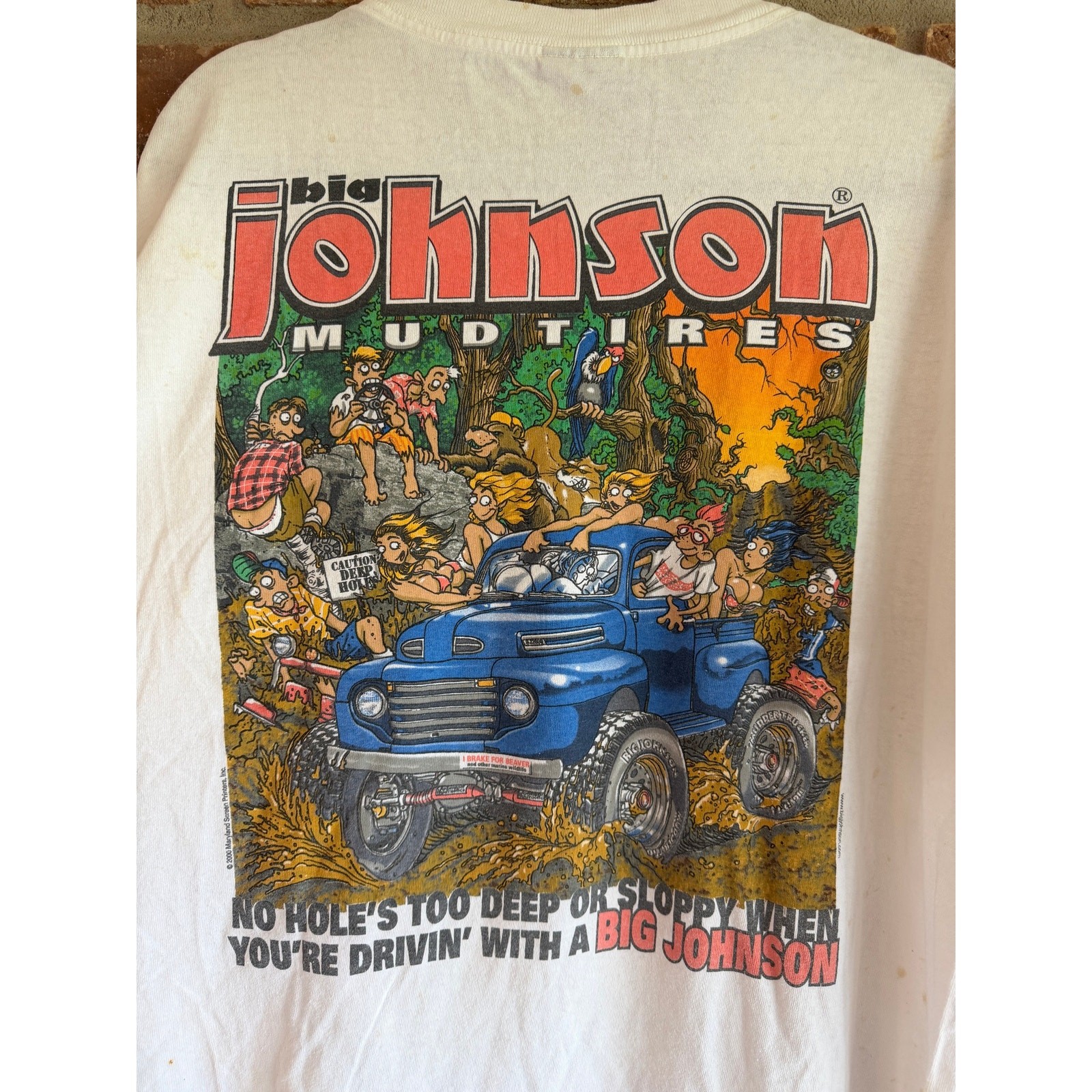 Vintage Big Johnson Mud Tires T Shirt XL Mudding Off Road Graphic Truck Tee gallery