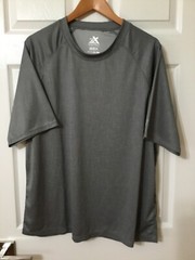 Zeroxposur Men’s Tee Shirt Short Sleeves UPF 50+ Sun Protection Size XXL Gray