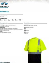 HIGH VISIBILITY ANSI ISEA CLASS 2 REFLECTIVE HI VIS ROAD WORK SAFETY T SHIRT
