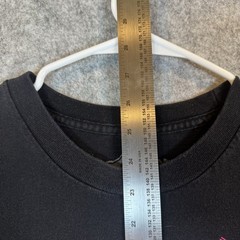 Y2K Fox Deluxe Racing Cyber Pixels Vintage Black T-Shirt Size Medium