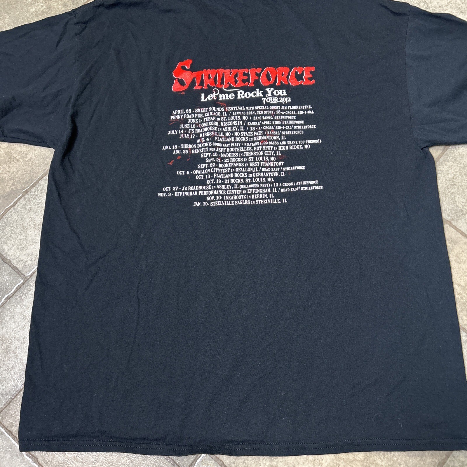 Strikeforce 2012 Tour T Shirt Men’s XL Metal Band Music gallery