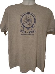 ZIG ZAG ROLLING PAPERS CLASSIC (GRAY) MENS T SHIRT SIZE LARGE NEW