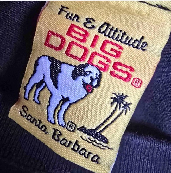 Big Dogs T-Shirt Mens XL Long Sleeve Cuff Logo Its Five O'Clock Somewhere Black gallery