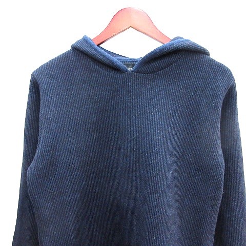 Men's Wool-Nylon Parka Knit Pullover M Navy/Black Excellent Condition gallery