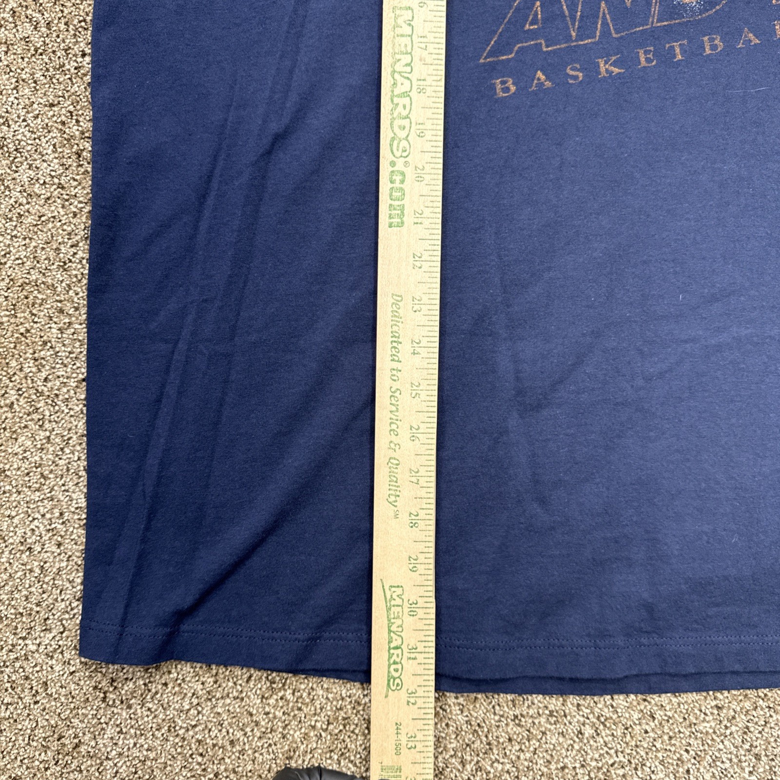 Vintage AND1 Basketball Muscle Shirt Size XXL Sleeveless Navy Blue Made In USA gallery