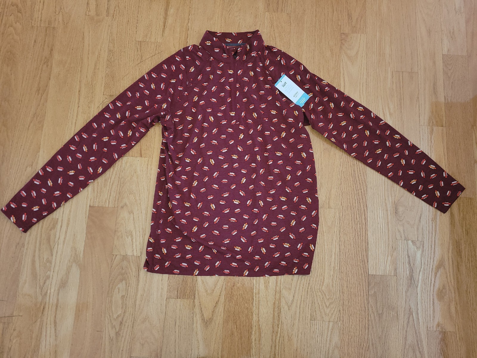 Saxx Viewfinder Long Sleeve Half Zip Top Red/Hot Dog Men’s Size L