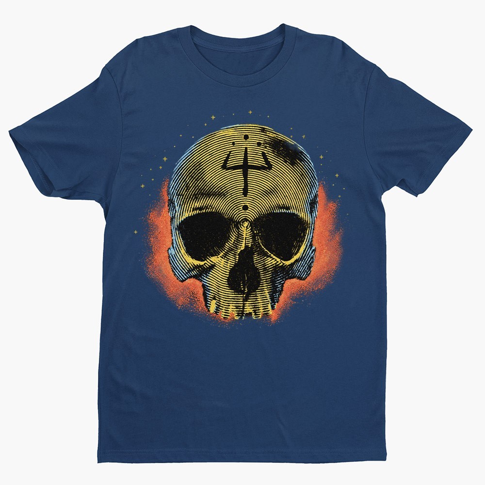 Retro Dark Skull Unisex T-shirt | Gothic Skull Shirt Gifts for Men gallery