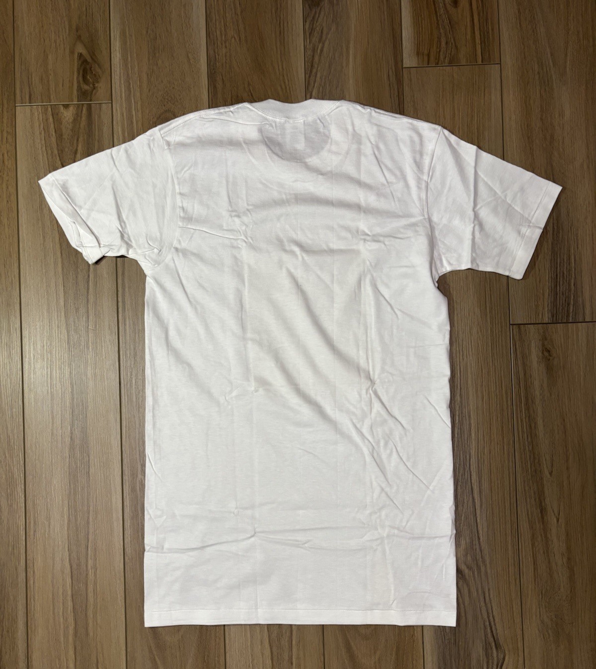 Vintage 90s Stafford Blank White T Shirt Mens Medium Tall Single Stitch Plain gallery