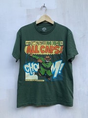 MF Doom All Caps Forest Green Basic Style Unisex T shirt Heavy Cotton NH27379