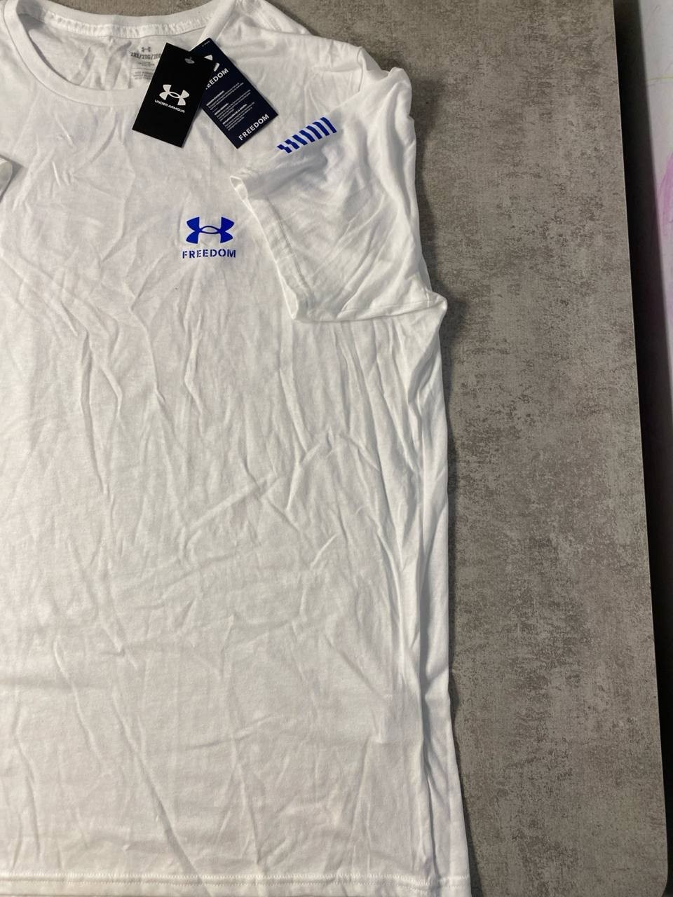 Under Armour Men’s 2XL White Freedom Graphic T-Shirt NWT Short Sleeve gallery