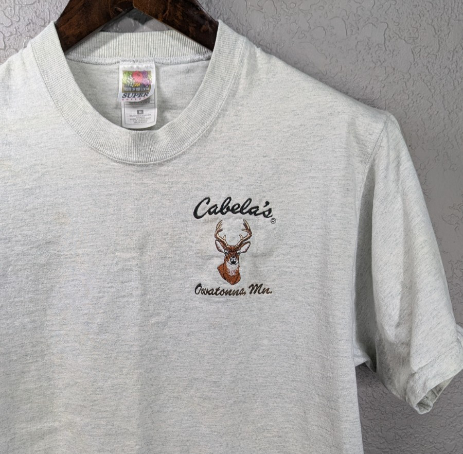 Vintage Cabela’s Big Buck Men's M Embroidered Shirt Owatonna MN Outdoor Hunting gallery