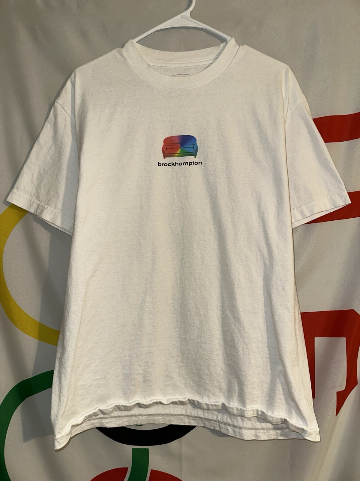 Brockhampton Couch Logo T Shirt Mens Large White Graphic Tee Band Music gallery