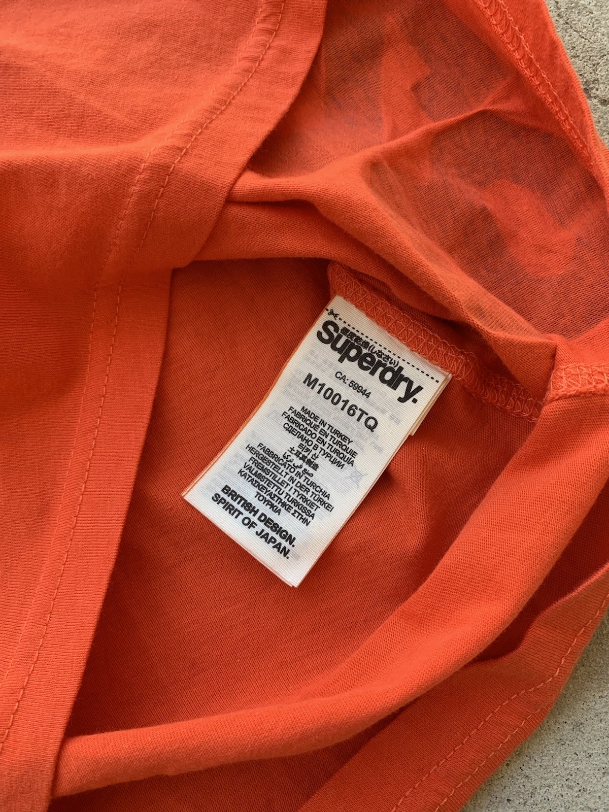 Superdry Orange T-Shirt Size L NEW WITH TAGS gallery