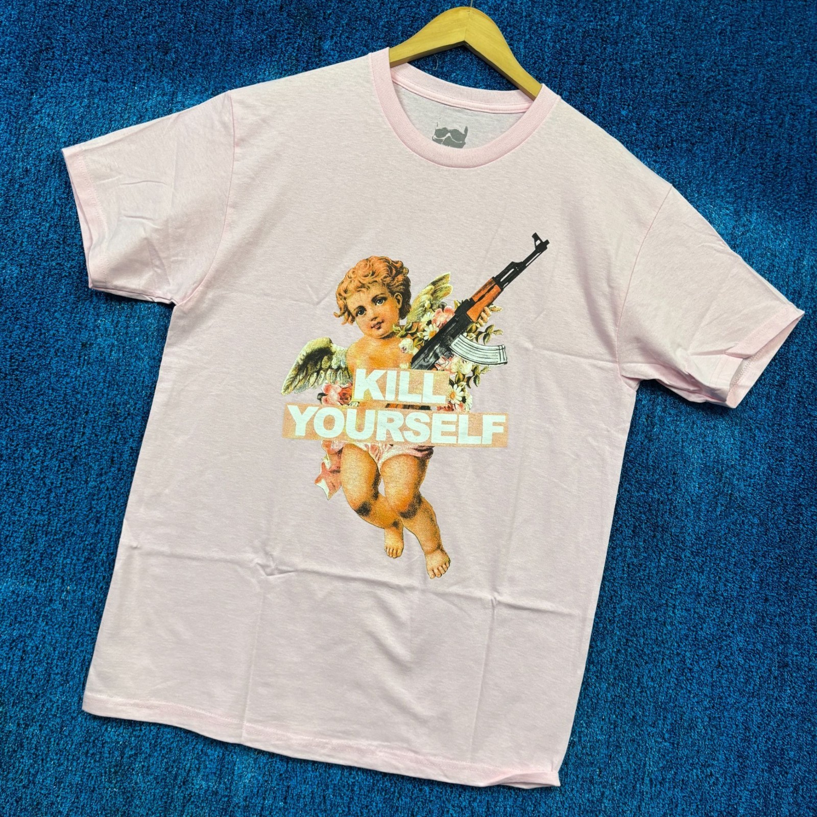 G59 Records x The Suicideboys Kill Yourself Cherub Rap Tee L gallery
